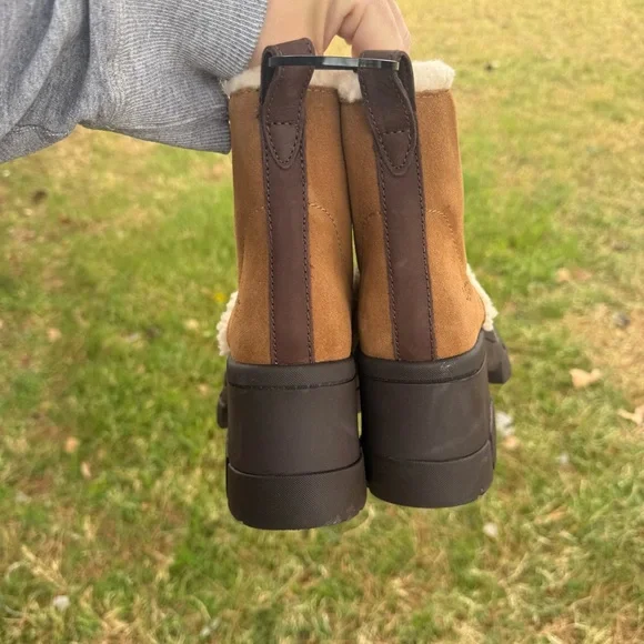 UGG Brooklyn Water Resistant Hiker Boot with Genuine Shearling Trim (Women) - Picture 8 of 10